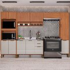 Cozinha Modulada Torre Quente Aéreo 2 Portas Ripado Balcão Pi