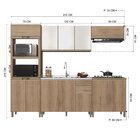 Cozinha Modulada Torre Quente Balcão Para Pia Sem Tampo 120cm