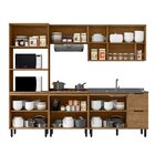 Cozinha Modulada Toscana 5 Peças Em Mdf Com Aéreo 1200 Porta