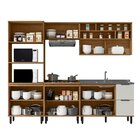 Cozinha Modulada Toscana 5 Peças Em Mdf Com Aéreo 1200 Porta