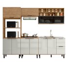 Cozinha Modulada Toscana 5 Peças Em Mdf Com Aéreo 1200 Porta