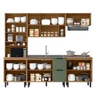 Cozinha Modulada Toscana 5 Peças Mdf Com Aéreo 1200 Porta De