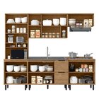 Cozinha Modulada Toscana 5 Peças Mdf Com Aéreo 1200 Porta De