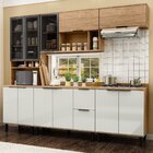 Cozinha Modulada Toscana 5 Peças Mdf Com Aéreo 1200 Porta De