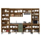 Cozinha Modulada Toscana 6 Peças Mdf Com Paneleiro 1 Forno E