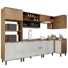 Cozinha Modulada Toscana 7 Peças Mdf Com Aéreo 1200 Porta De