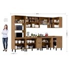 Cozinha Modulada Toscana 7 Peças Mdf Com Aéreo 1200 Porta De