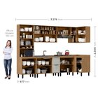 Cozinha Modulada Toscana 7 Peças Mdf Com Paneleiro 1 Forno E