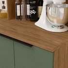 Cozinha Modulada Toscana 7 Peças Mdf Com Paneleiro 1 Forno E