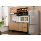 Cozinha Modulada Toscana Em Mdf 4 Peças Com Aereo 1200 Porta