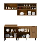 Cozinha Modulada Toscana Em Mdf 4 Peças Com Aereo 1200 Porta