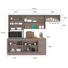 Cozinha Modulada Unna 4 Peças Torre Quente 1 Forno E Balcão 1