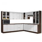 Cozinha Modulada Unna Nogueira Branco - Poliman
