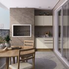 Cozinha Modulada Viena 2 Peças 1 Armário Aéreo 1 Balcão Para