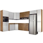 Cozinha Modulado Carbono 09 peças – Castanho/Branco