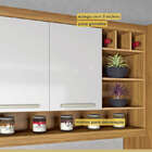 Cozinha Modular Burguesa Com 5 Peças Amadeirado Freijó/branco