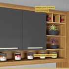 Cozinha Modular Burguesa Com 5 Peças Amadeirado Freijó/grafit