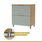 Cozinha Modular Marquesa Com 4 Peças Nature/verde Em Mdf Móve