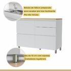 Cozinha Modular Rainha Com 10 Peças Branco Em Mdf Móveis Nesh