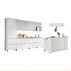 Cozinha Modular Rainha Com 10 Peças Branco/nature Em Mdf Móve