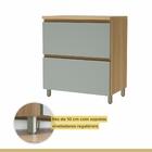 Cozinha Modular Rainha Com 4 Peças Nature/verde Em Mdf Móveis