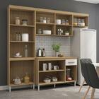 Cozinha Naiomi 4 Portas Com Balcão 3 Portas 1 Gaveta Atacama/