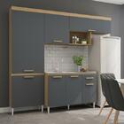 Cozinha Naiomi 4 Portas Com Balcão 3 Portas 1 Gaveta Atacama/