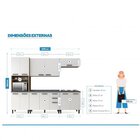 Cozinha New Jazz 100% Mdf 5 Peças Itatiaia