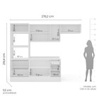 Cozinha Pérola 4 Peças Torre Quente Aéreo 3 Portas E Balcão 2