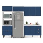 Cozinha Pérola 4 Peças Torre Quente Basculante Aéreo 3 Portas