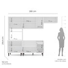 Cozinha Pérola Com 4 Peças Paneleiro/torre Quente Aéreo 3 Por