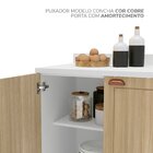 Cozinha Pérola Com Rodapé 2 Peças Balcão 2 Gavetas 3 Portas E