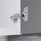 Cozinha Pérola Com Rodapé 4 Peças Aéreos Com 5 Portas, Balcão