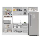 Cozinha Pérola Com Rodapé 4 Peças Paneleiro/torre Quente Aére