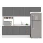 Cozinha Pérola Com Rodapé 4 Peças Paneleiro/torre Quente Aére