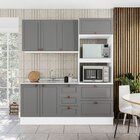 Cozinha Pérola Com Rodapé Completa 3 Peças Aéreo 3 Portas E B