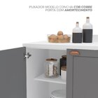 Cozinha Pérola Com Rodapé Completa 3 Peças Aéreo 3 Portas E B