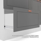 Cozinha Pérola Com Rodapé Completa 4 Peças Torre Quente Aéreo