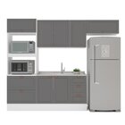 Cozinha Pérola Com Rodapé Completa 4 Peças Torre Quente Aéreo