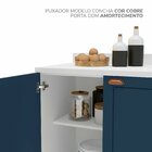 Cozinha Pérola Com Rodapé E Tampo Aéreos Com 5 Portas, Balcão