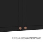 Cozinha Pérola Com Tampo 4 Peças Aéreos Com 5 Portas, Balcão