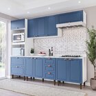 Cozinha Pérola Com Tampo 5 Peças Torre Quente Aéreo 3 Portas