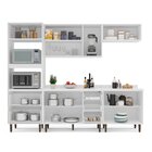 Cozinha Pérola Com Tampo 5 Peças Torre Quente Aéreo 3 Portas