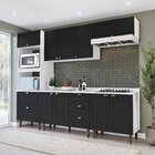 Cozinha Pérola Com Tampo 5 Peças Torre Quente Aéreo 3 Portas