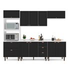 Cozinha Pérola Com Tampo 5 Peças Torre Quente Aéreo 3 Portas