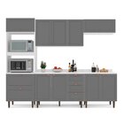 Cozinha Pérola Com Tampo 5 Peças Torre Quente Aéreo 3 Portas