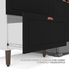 Cozinha Pérola Com Tampo Completa 3 Peças Aéreo 3 Portas E Ba