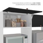 Cozinha Pérola Com Tampo E Rodapé 5 Peças Torre Quente Aéreo