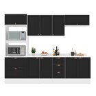 Cozinha Pérola Com Tampo E Rodapé 5 Peças Torre Quente Aéreo