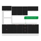 Cozinha Pérola Com Tampo E Rodapé 5 Peças Torre Quente Aéreo